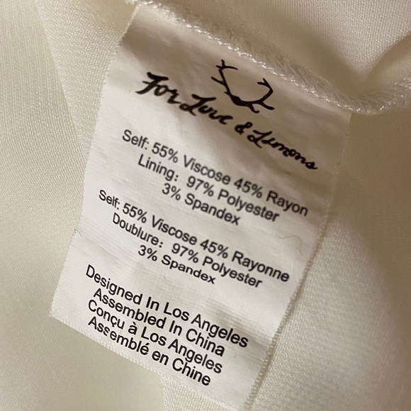 For Love And Lemons White Lace Detail Dress - Picture 8 of 8